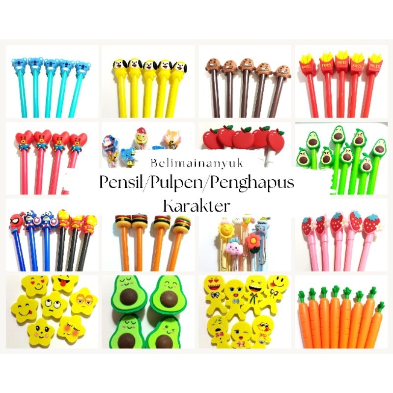 

Belimainanyuk - Pulpen/Pensil Karakter