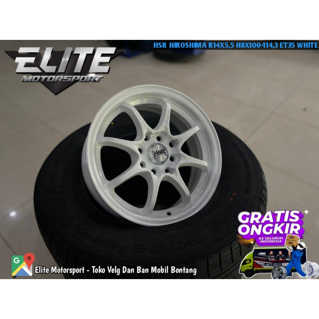 Velg mobil Brio Agya Ayla R14x5,5 Lubang 4 Double PCD