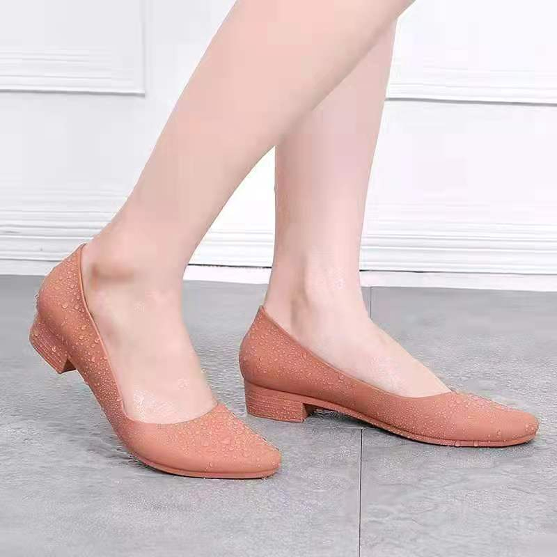 CYS Sepatu Sandal Jelly Wedges Wanita Cewek Slip On Kekinian Korea Fashion Style Import Formal Kantoran Hak SPT-72