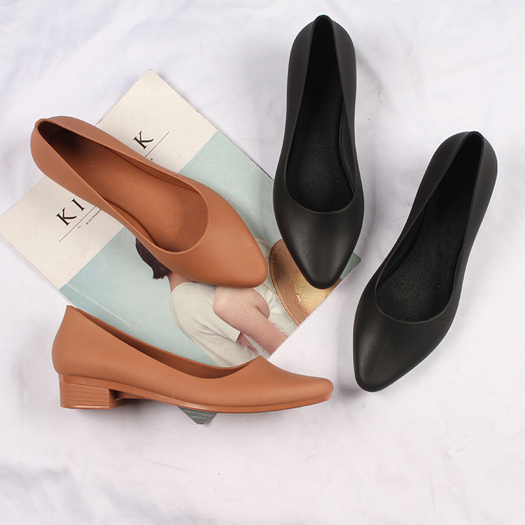 CYS Sepatu Sandal Jelly Wedges Wanita Cewek Slip On Kekinian Korea Fashion Style Import Formal Kantoran Hak SPT-72