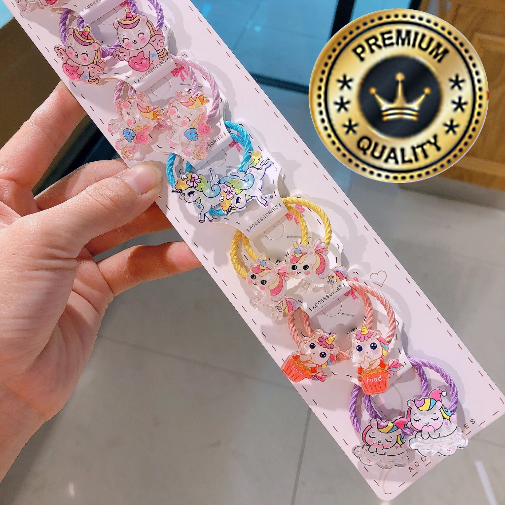 Ikat Rambut Anak Hairband Anak Perempuan Motif Unicorn