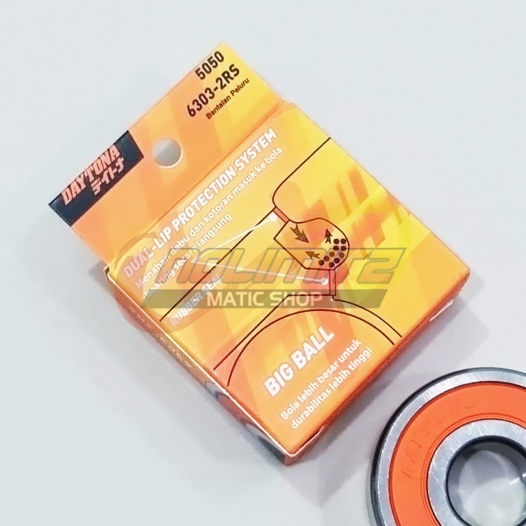 Bearing Daytona 6303 2RS Laher Velg Tiger Ninja 250 RX King