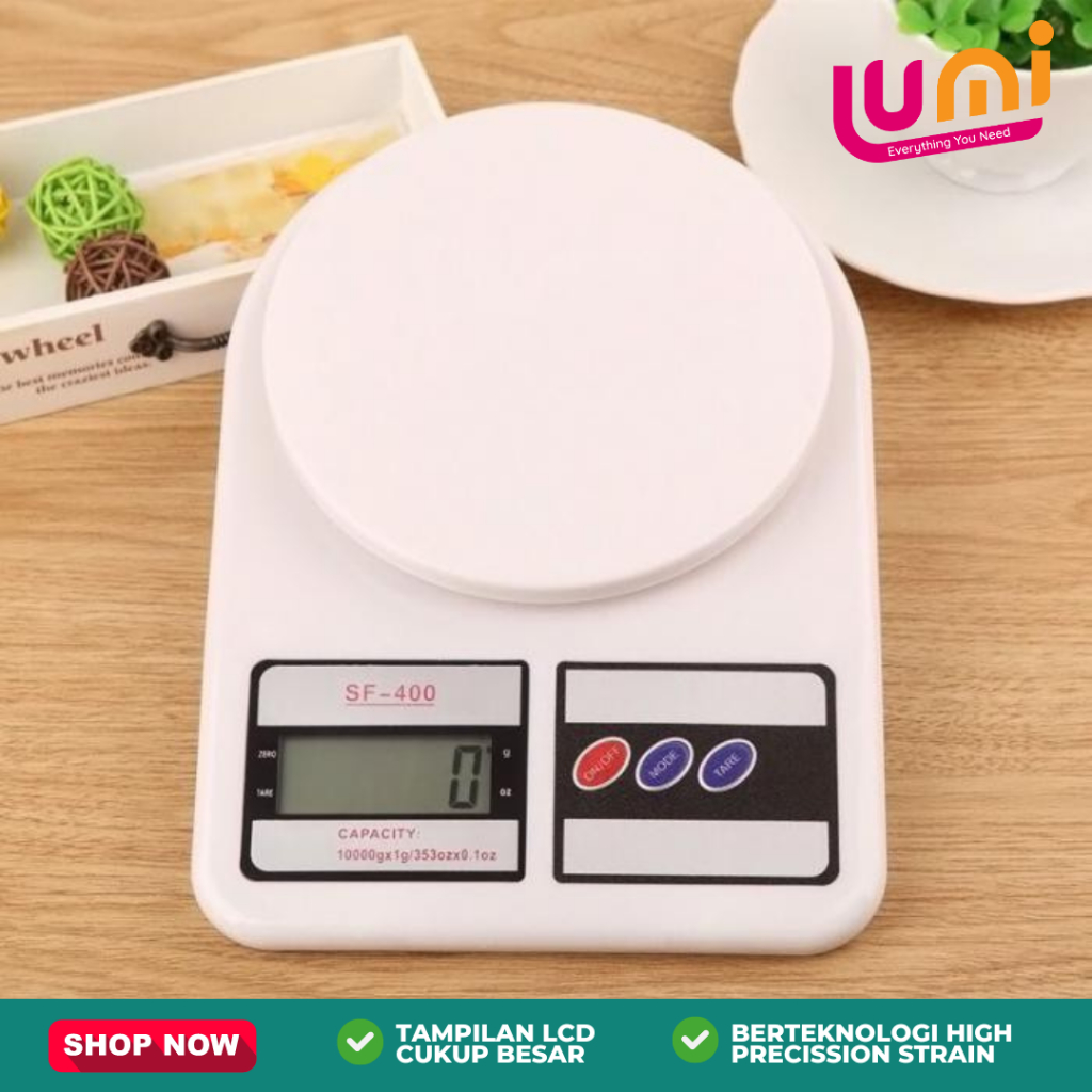 Timbangan Mini Digital Charge LED Peralatan Dapur Electronic Portable Kitchen Scale 10kg Taffware Digipounds Alat Bantu Ukur Berat Makanan Kopi Elektronik Rumah Serbaguna Akurasi 0.1g