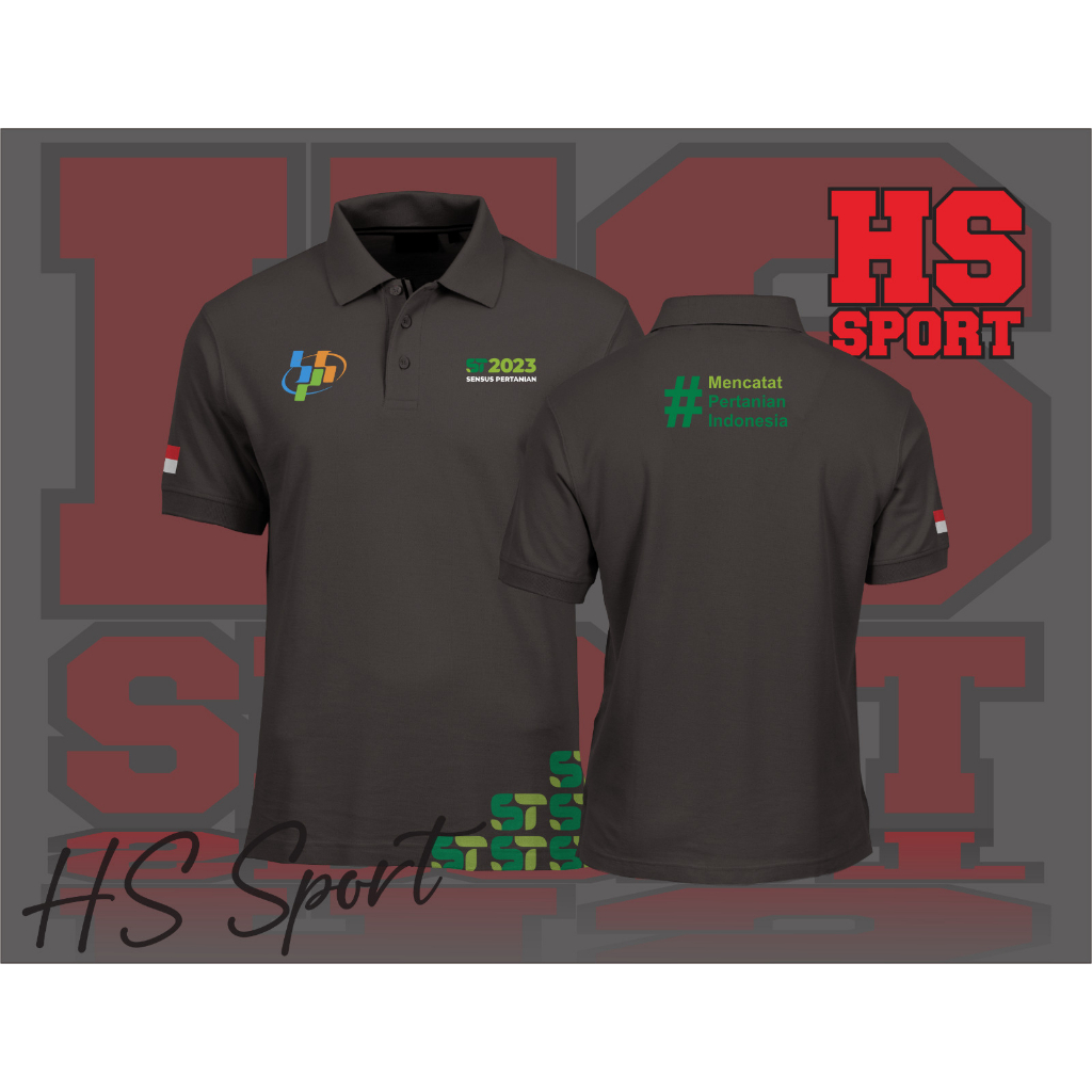 POLO SENSUS PERTANIAN - BAJU KERAH SENSUS PERTANIAN 2023 MODEL SAMPING - BAJU SENSUS PERTANIAN