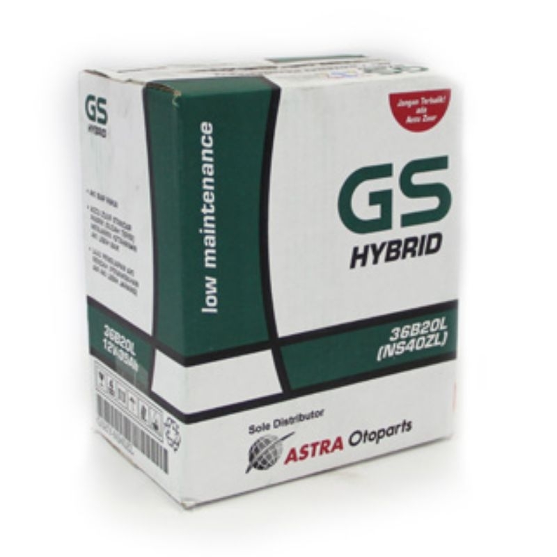 Aki GS Astra Hybrid NS40ZL 35 Ampere 12Volt