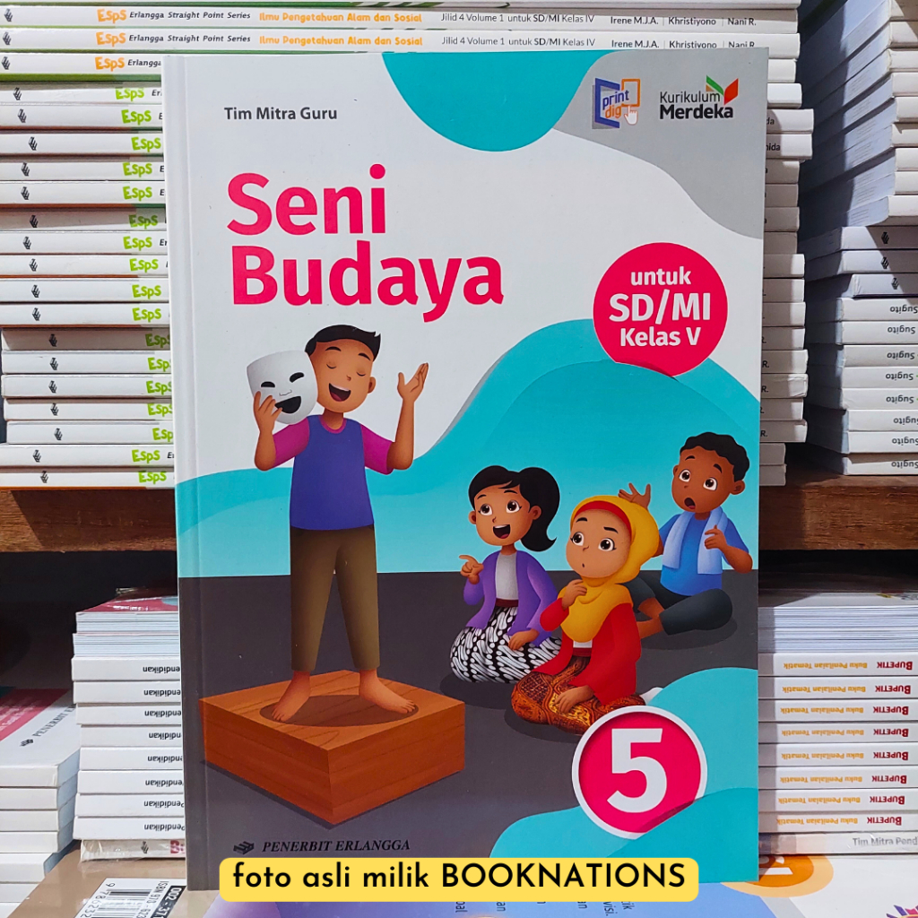 Buku SBDP SENI BUDAYA Kelas 5 SD / MI Kurikulum Merdeka ERLANGGA