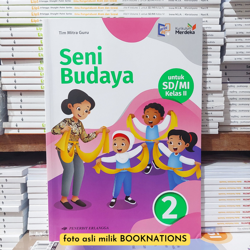 Buku SBDP Seni Budaya Kelas 2 SD / MI Kurikulum Merdeka ERLANGGA