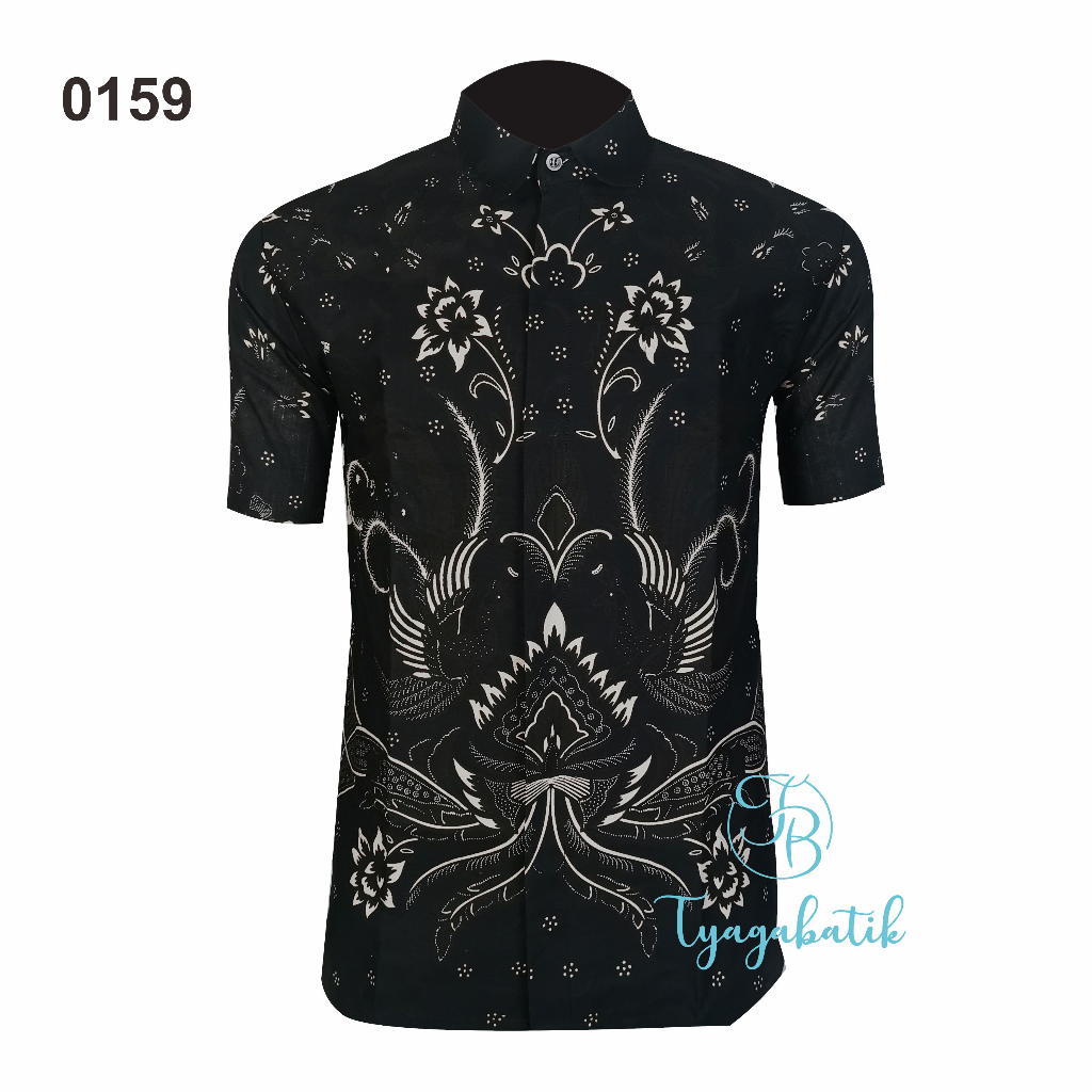 Kemeja Batik Slimfit Lapis Furing Premium Lengan Pendek 0159 Tyaga Batik