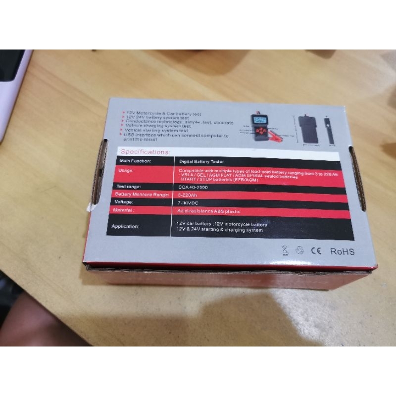 BATTERY TESTER DIGITAL/TESTER AKI MICRO 200 PRO