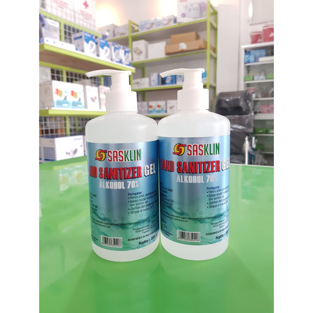 SASKLIN HAND SANITIZER GEL 500 ML / HAND SANITIZER GEL