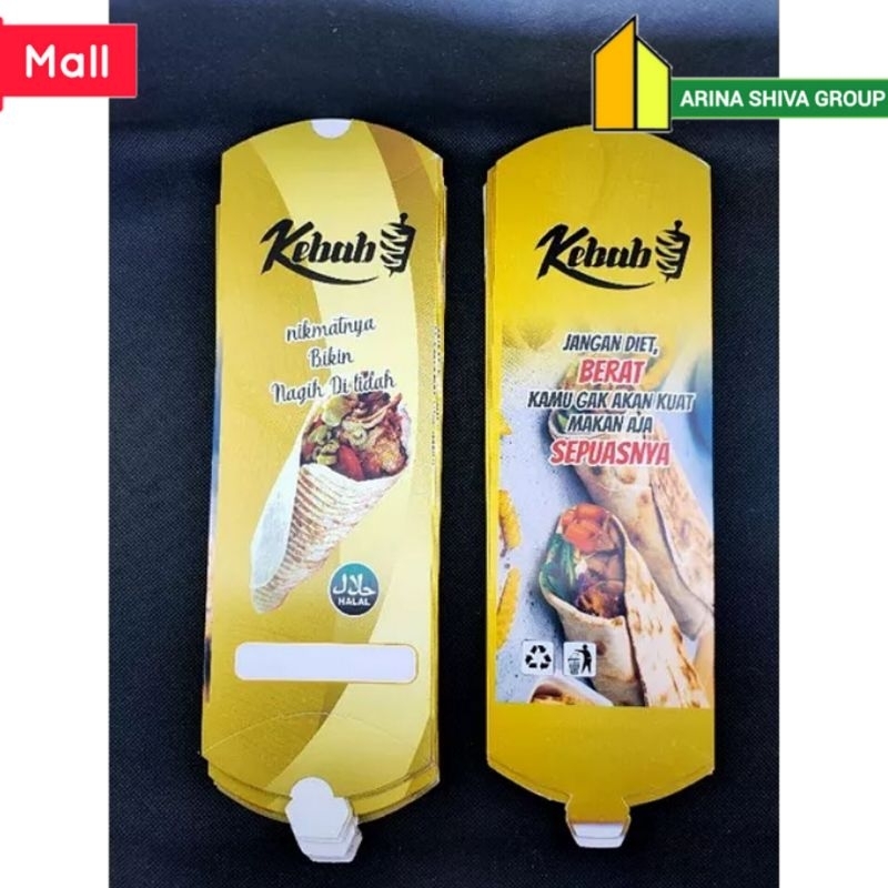 

150 LEMBAR KERTAS KEBAB TARIKAN UKURAN 25 × 9,5 CM HIGH QUALITY PAPER CRAFT TEBAL PRODUK TERBARU | KOTAK KEBAB KEKINIAN | DUS KEBAB VIRAL TIKTOK | KEMASAN KEBAB KEKINIAN | BOX KEBAB VIRAL | ARINA SHIVA GROUP 6009