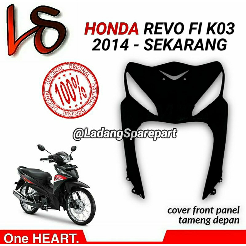 64500-K03-N30ZD Cover front panel Tameng kap depan Revo fi Injeksi K03 2014 2015 2016 2017 2018 2019