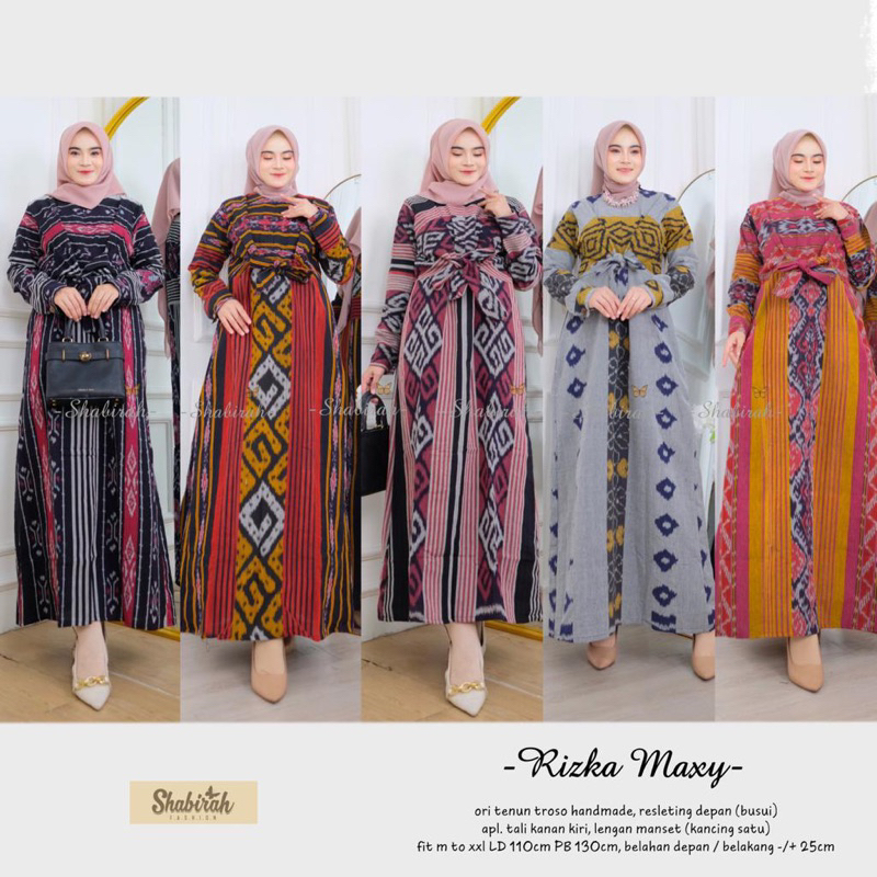 RIZKA MAXY TENUN [COD] TENUN TROSO JEPARA-TENUN CANTIK-FASHION WANITA-TENUN GAMIS-GAMIS WANITA