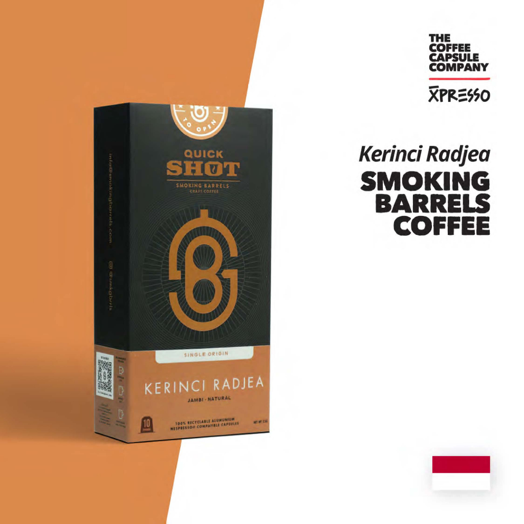 

Smoking Barrels Coffee - Kerinci Radjea - Nespresso Compatible