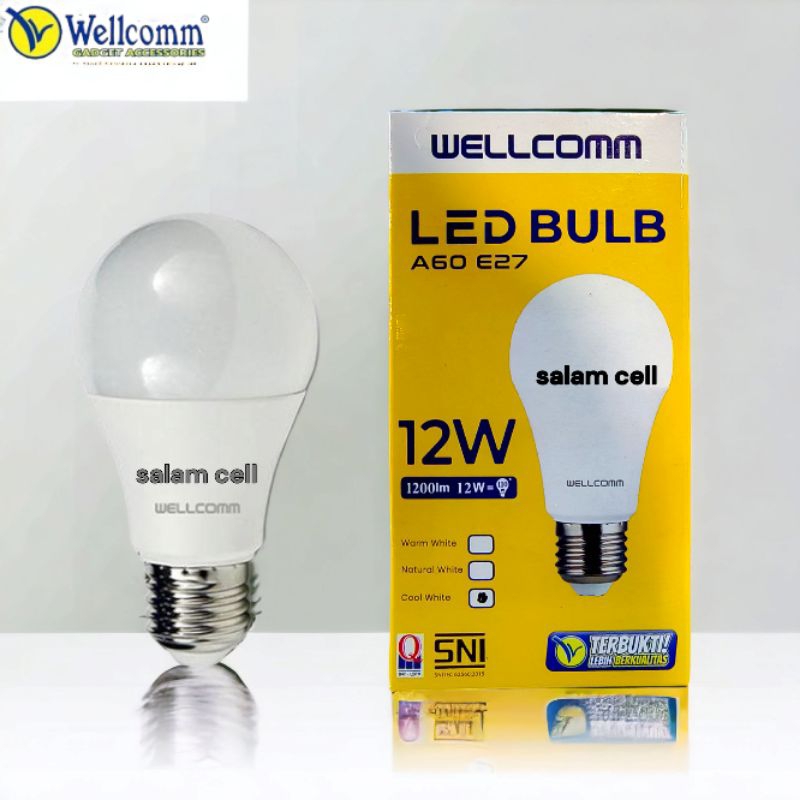 Lampu Led WELLCOMM LED BULB 12W 9W 7W Original Bohlam Garansi 2 Tahun