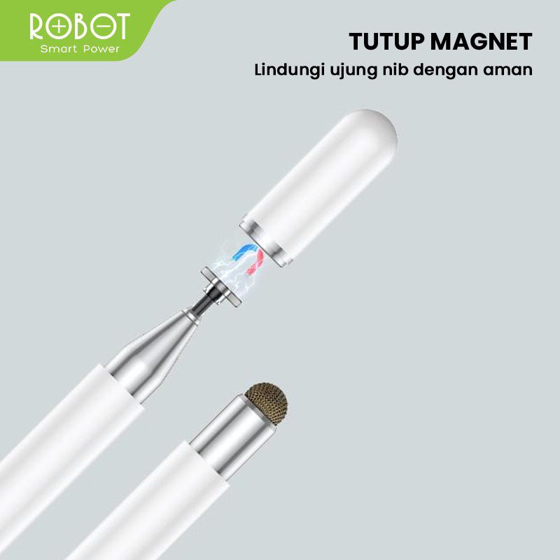 Stylus Pen Robot RSP01 Universal 2 in 1 Original Garansi Resmi