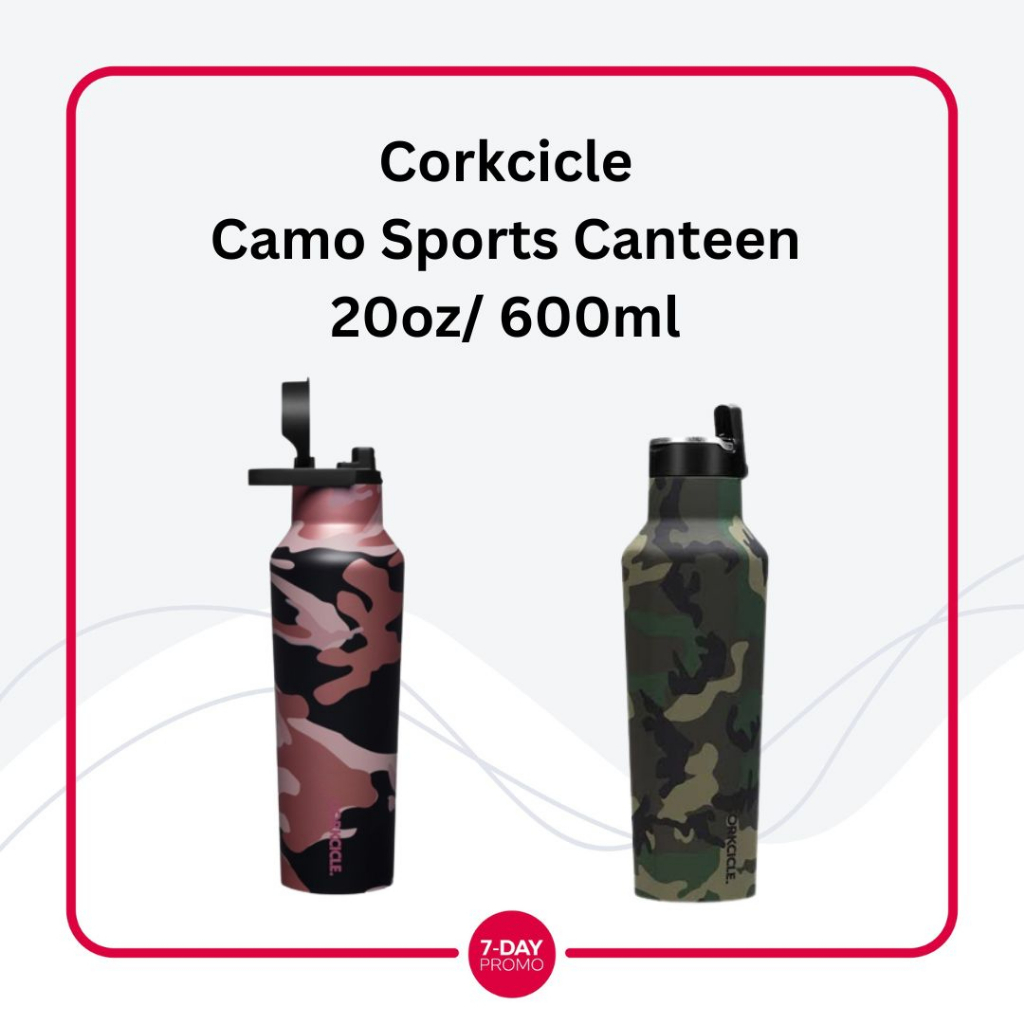 Corkcicle Camo Sports Canteen 20oz/ 600ml Botol Minum