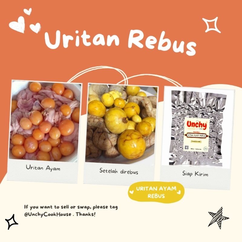 

URITAN AYAM / BAKAL TELUR AYAM 750 GRAM (SUDAH DIREBUS~SIAP MASAK) | AMAN UNTUK PENGIRIMAN JAUH