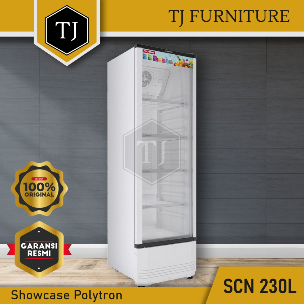 Showcase Lemari Pendingin Minuman Polytron SCN 230L SCN230 L