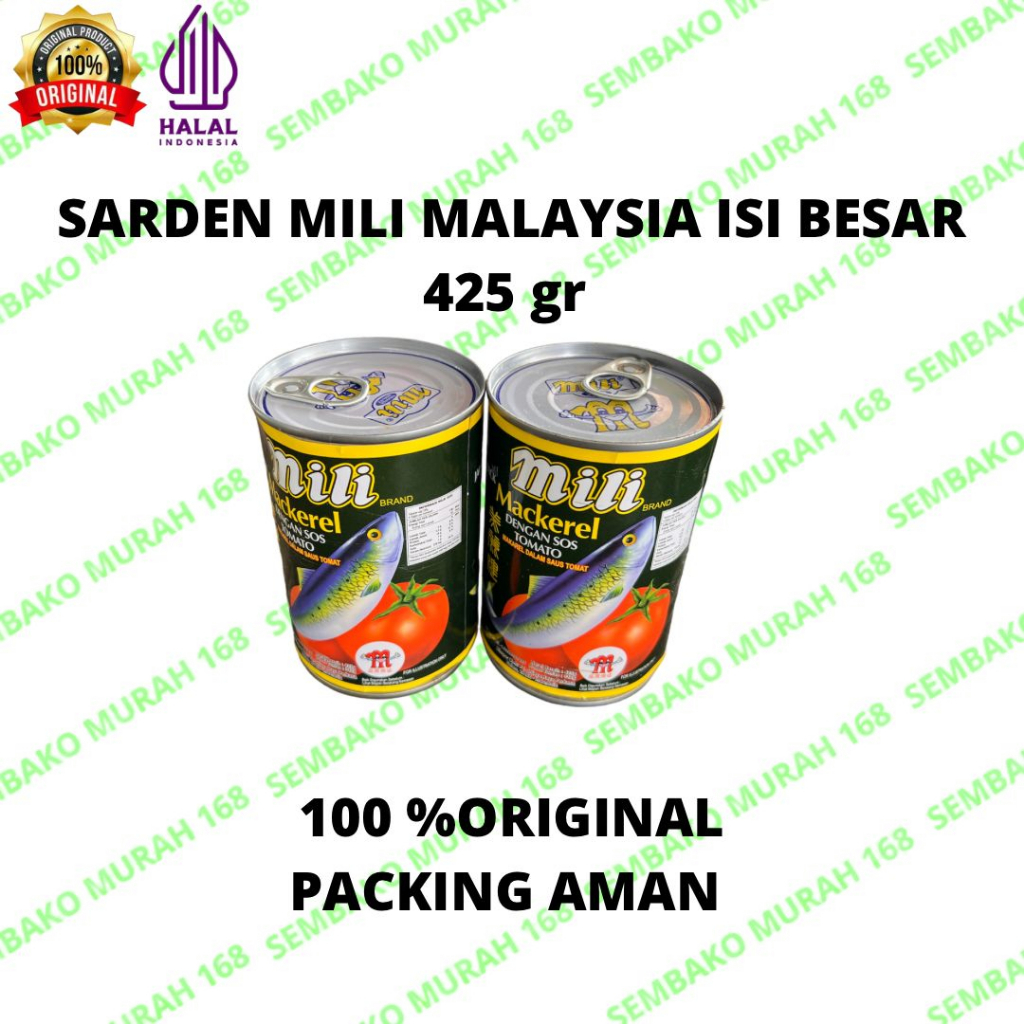 

Sarden Mili Asli Malaysia 425 gr - Mackerel Mili