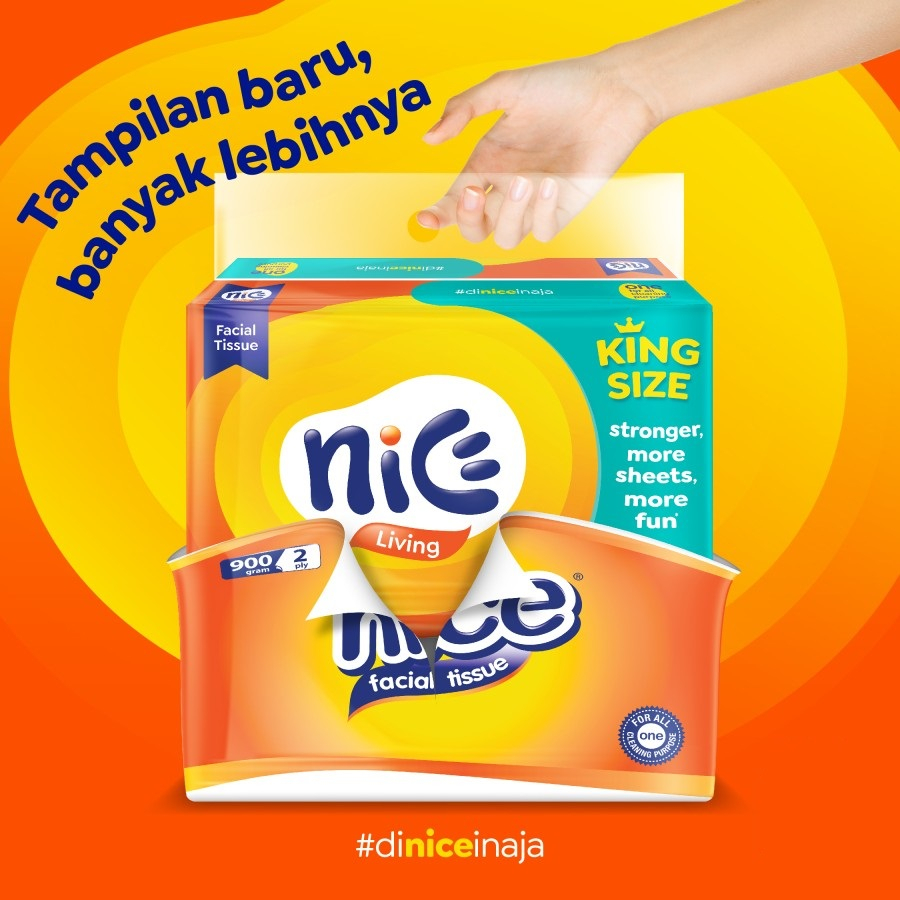 Tissue Nice Facial 2 ply / Tisu Wajah isi Kiloan 900 Gr 1 Pack / Tisu 900 Gram 900gr lembut serat alami