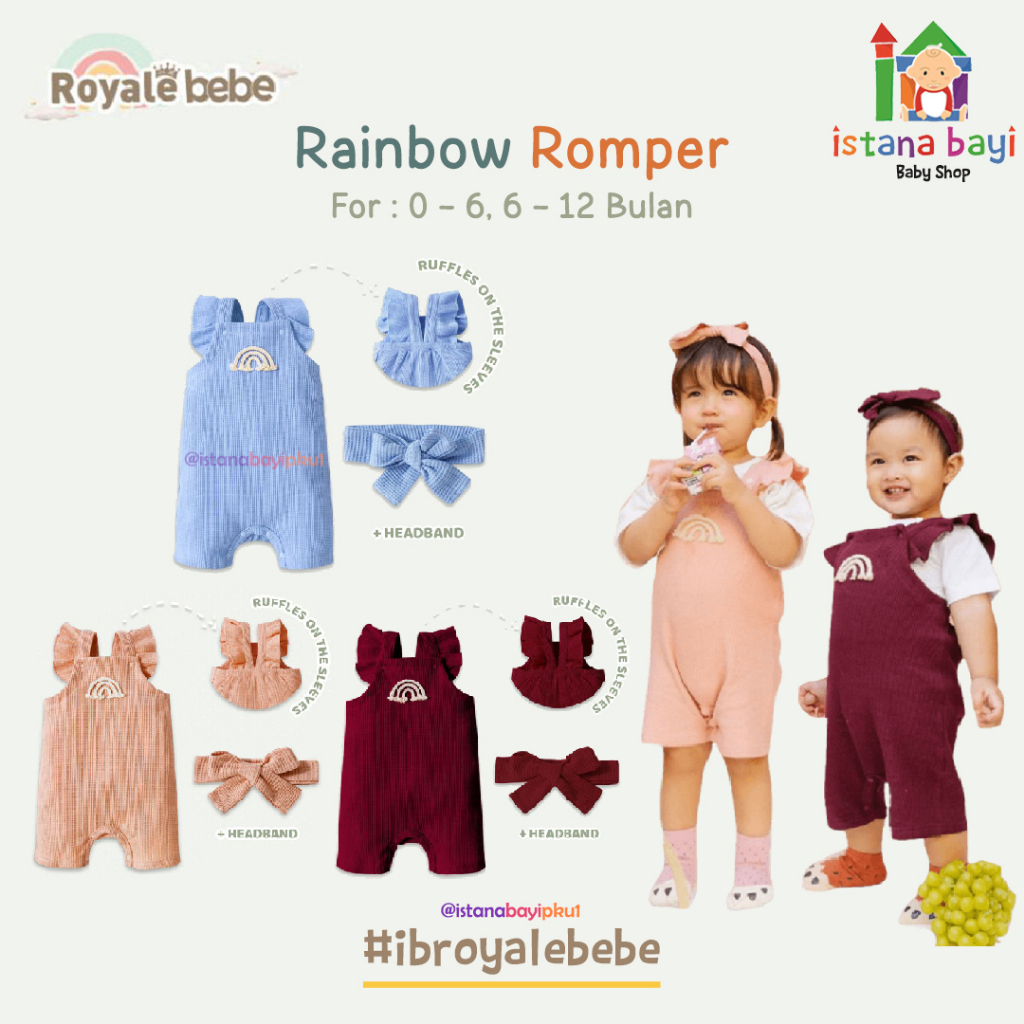 Royale Bebe Rainbow Romper - Baby Romper