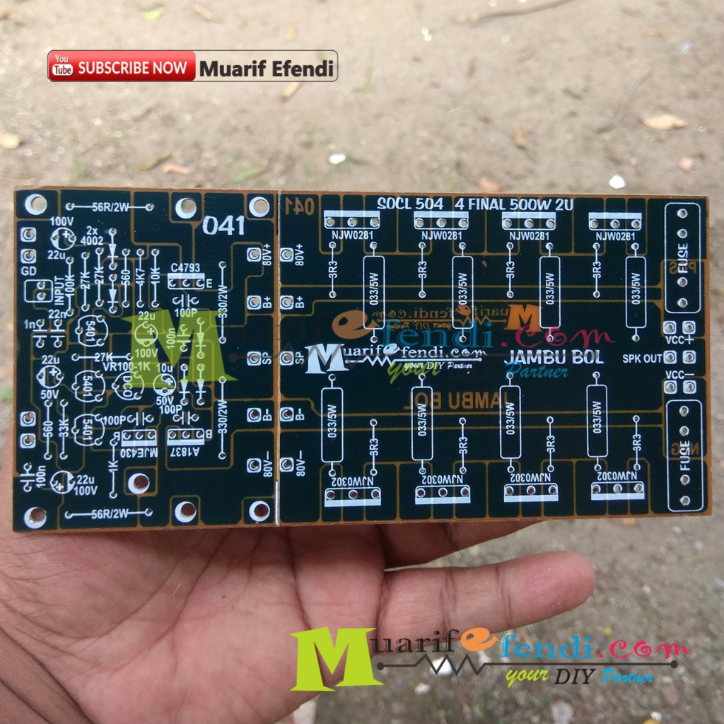 PCB Power Amplifier SOCL504 SOCL 504 TEF SOCL504TEF BAGUS PLUS FINAL 4 SET