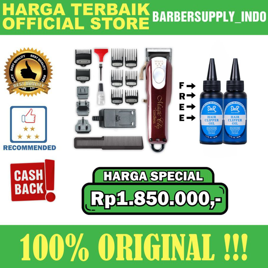 WAHL MAGIC CLIP CORDLESS ORIGINAL GARANSI RESMI