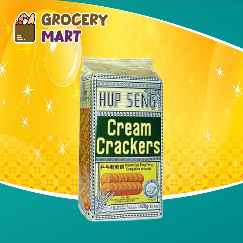 

Hup Seng Cream Crackers 428gr / Biskuit Hupseng Asin