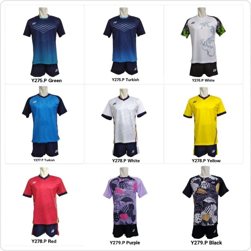 Setelan Badminton Dewasa Setelan Baju Celana Bulutangkis / Setelan Bulutangkis Dewasa Pria Wanita / Seragam Bulutangkis / Jersey Badminton / Pakaian Olahraga / Sport Collection Jakarta