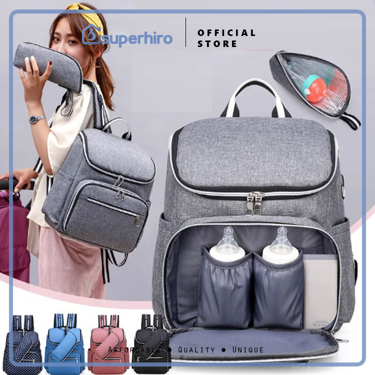Tas Ransel Diaper Bag / Tas Susu Bayi Backpack Anti Air Kado Gift