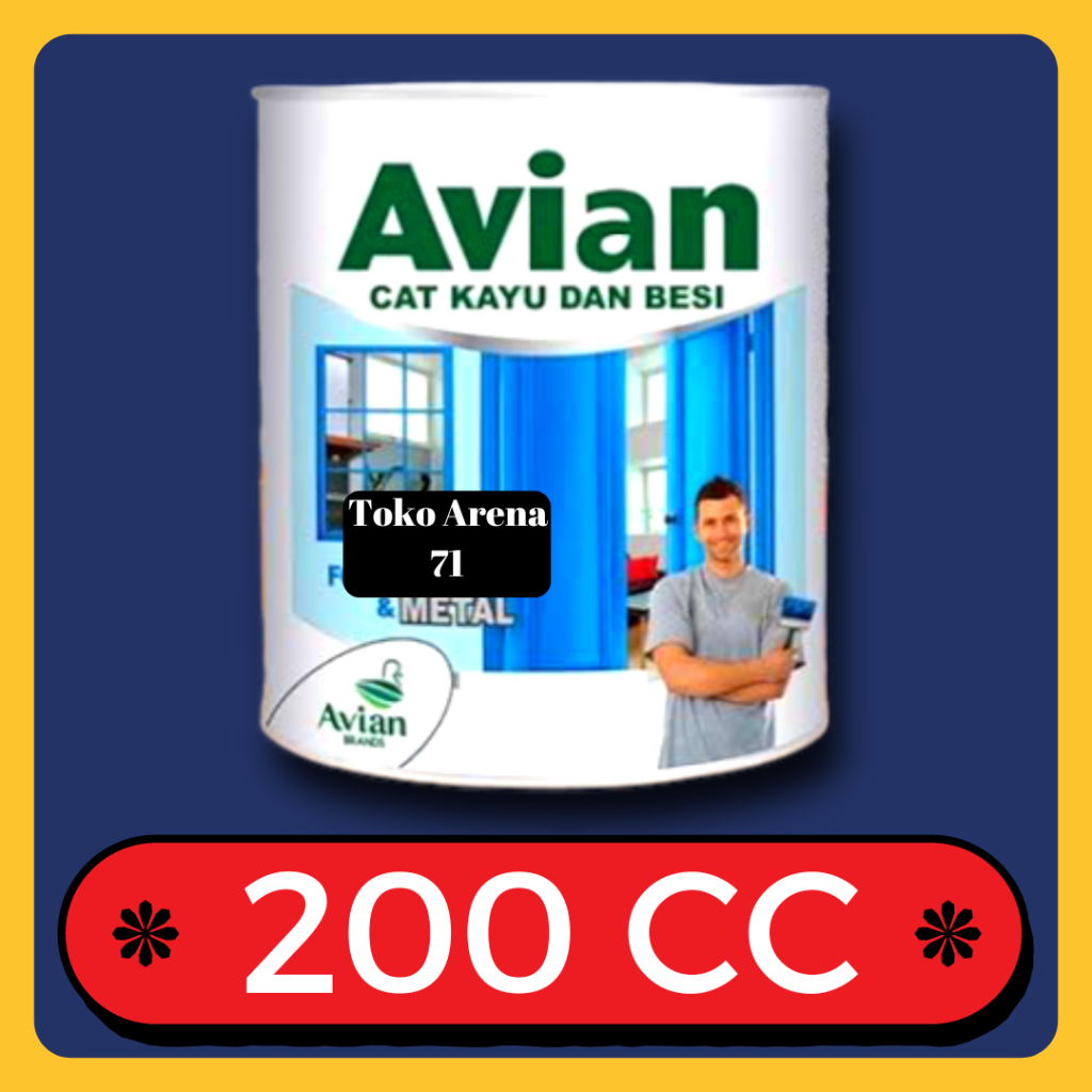 Cat besi dan cat kayu avian kecil 200 cc 200cc 200ml 200 ml 0.2L