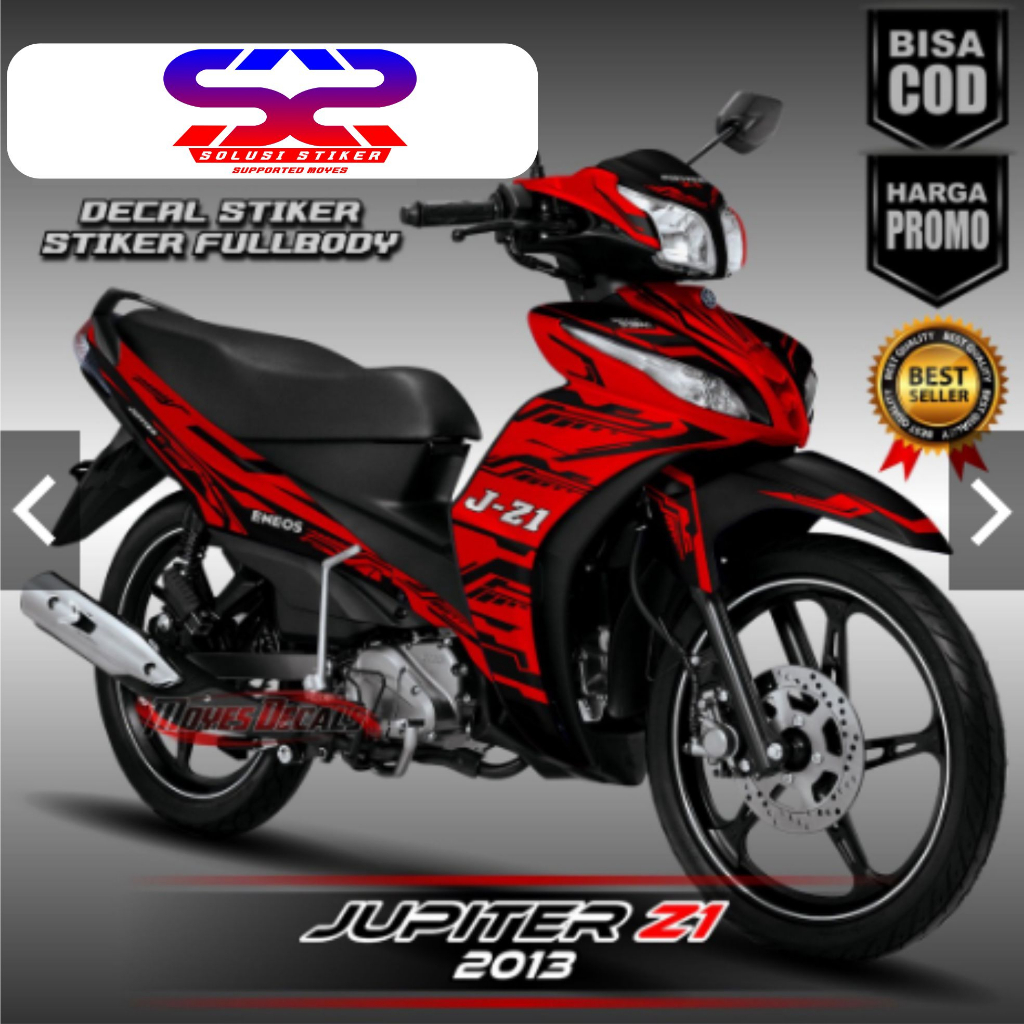 PROMO Stiker Decal Jupiter Z1 Desaind Merah FullBody Decal Jupiter Z1 FullBody
