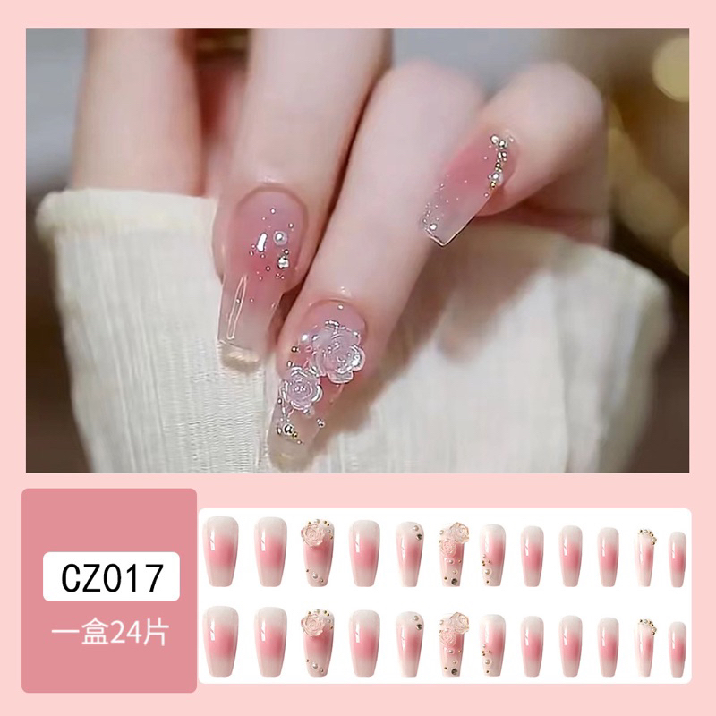 Kuku Palsu 【A53，lem sticker】Nikah Wedding False Nailart Pengantin Tangan