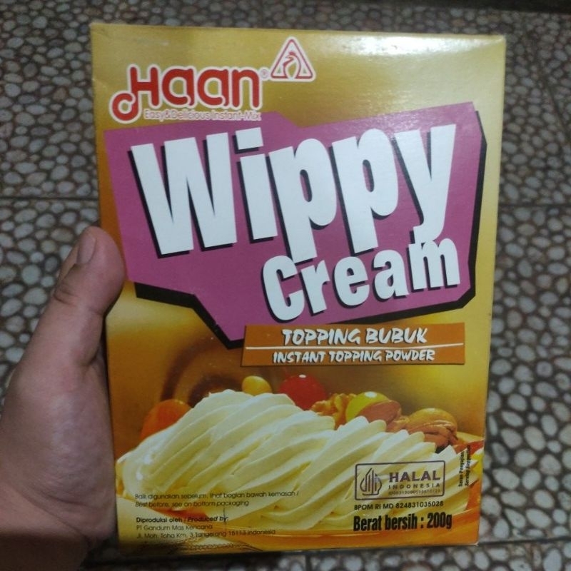 

HAAN WIPPY CREAM TOPPING BUBUK 200GR