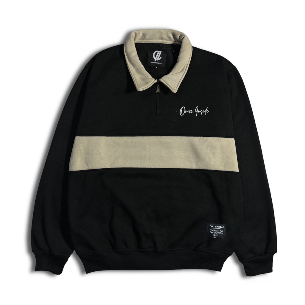 Crewneck Sweater Kerah Pria Jaket Switer Rugby Cowok Cewek Premium Distro