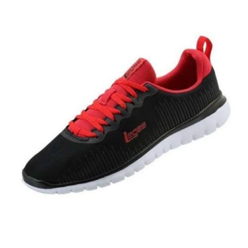 Sepatu League Legas Cowo Hitam Sain La M Running Shoes Pria Original