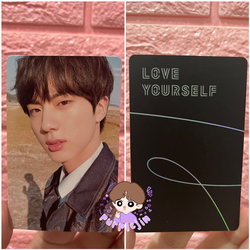 PC PHOTOCARD OFFICIAL BTS JIN SEOKJIN LY LOVEYOURSELF TEAR Y