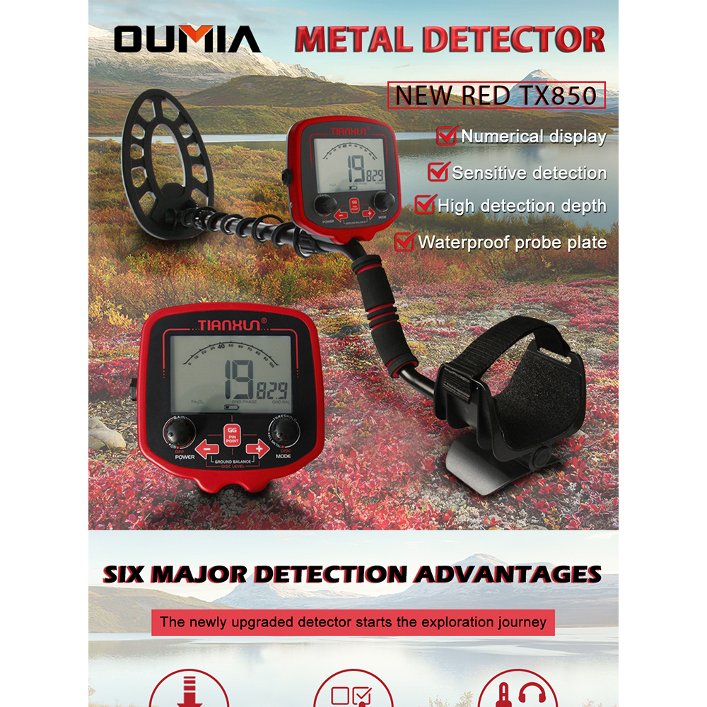 TIANXUN tx850 PLUS TX-850 PLUS metal detector detektor logam emas pendeteksi logam dan emas metal detector pencari emas detektor logam emas dalam tanah