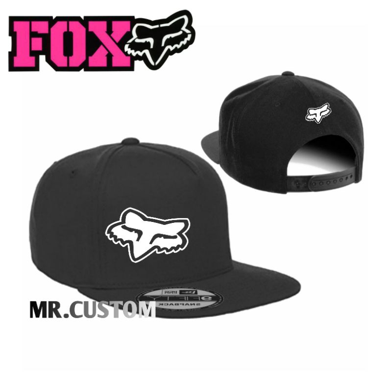Topi snapback premium/Topi snapback racing outdoor pria wanita FOX RACING LOGO