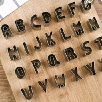 

26pcs Cutter Huruf Stainles