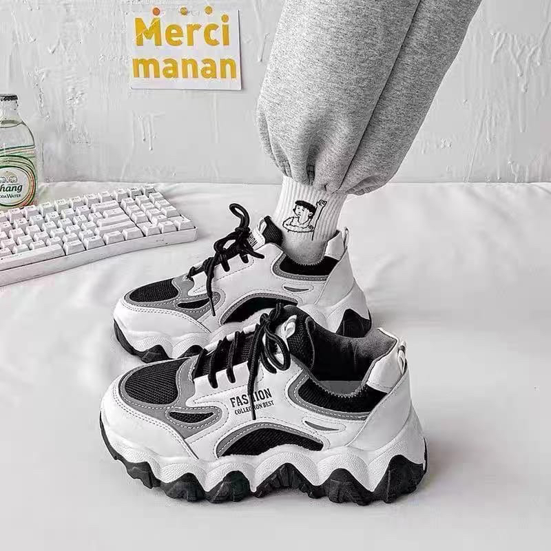 GROSIRTAS &quot;FREE BOX&quot; LV0218 Sepatu Sneakers Wanita Import Sport Shoes Sepatu Casual Wanita Runing Shoes -