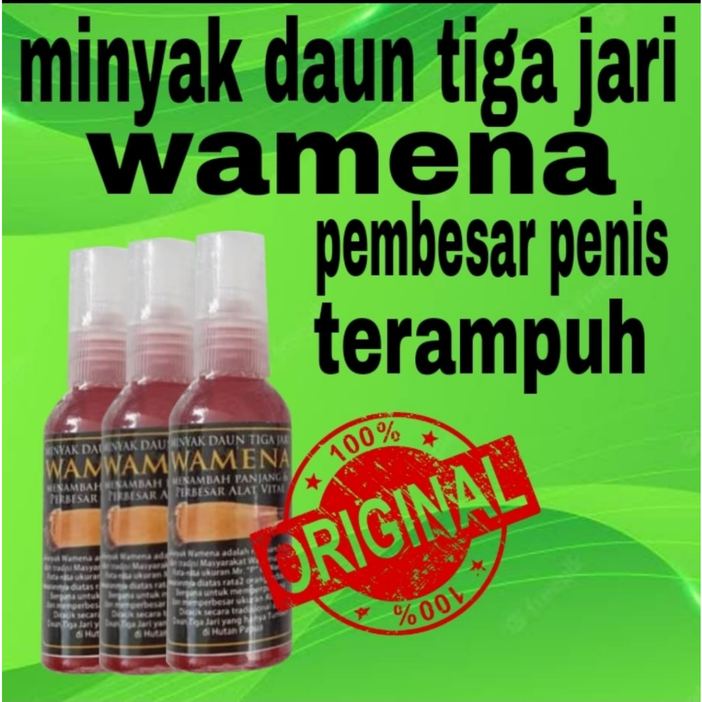 T1 Minyak Daun Bungkus Papua 3 Tiga Jari Wamena Asli Obat Khusus Pria Dewasa Original Pembesar Pinis