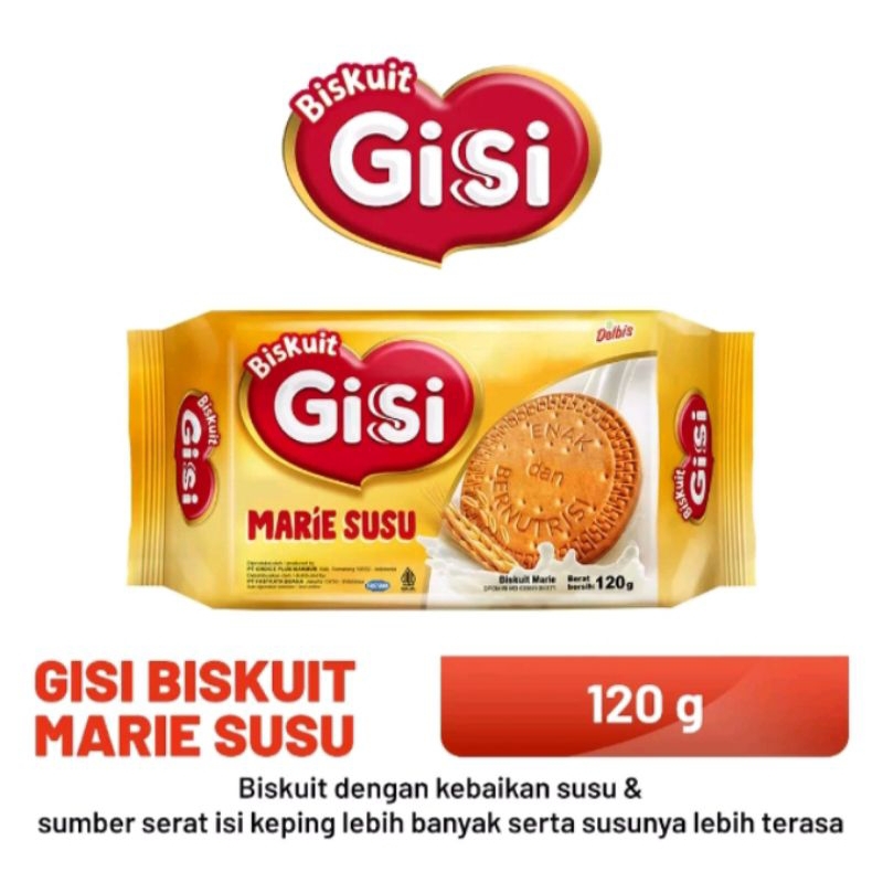 

BISKUIT MARIE SUSU GISI 120gr Enaknya setara Regal