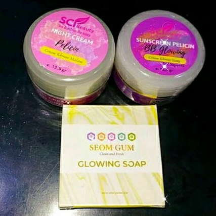 Paket Lengkap Salep Pelicin Ori BPOM Skincare BB GLOW Termurah COD Toko Medan Murah