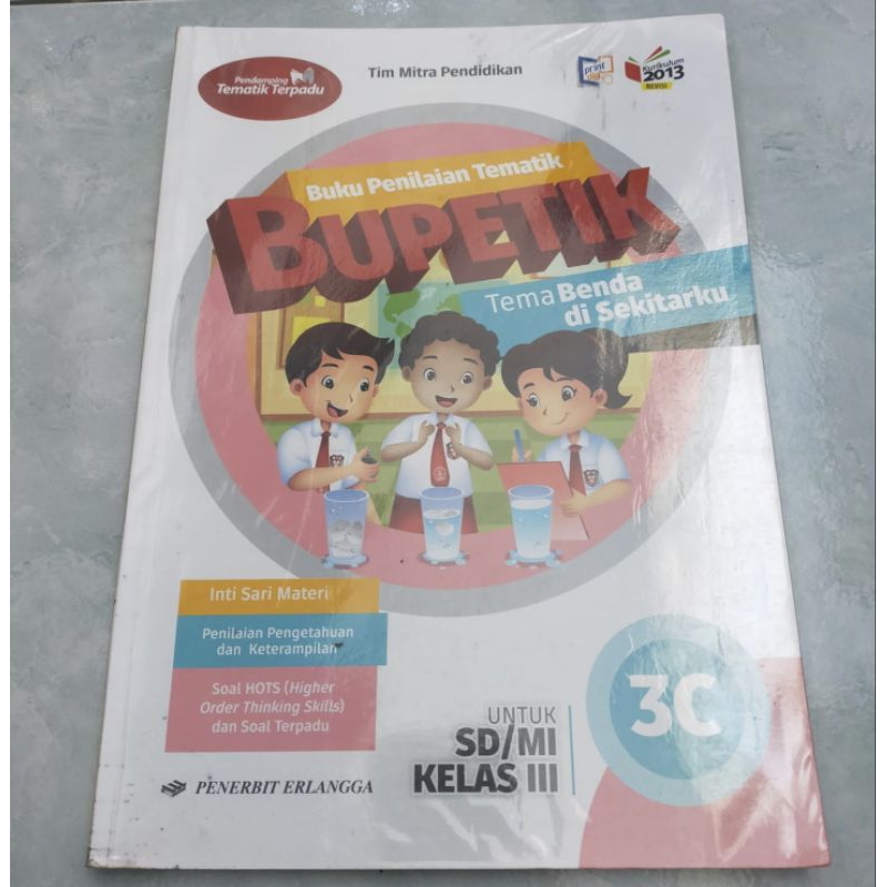 Buku pelajaran Bupetik 3C Penerbit Erlangga Bekas