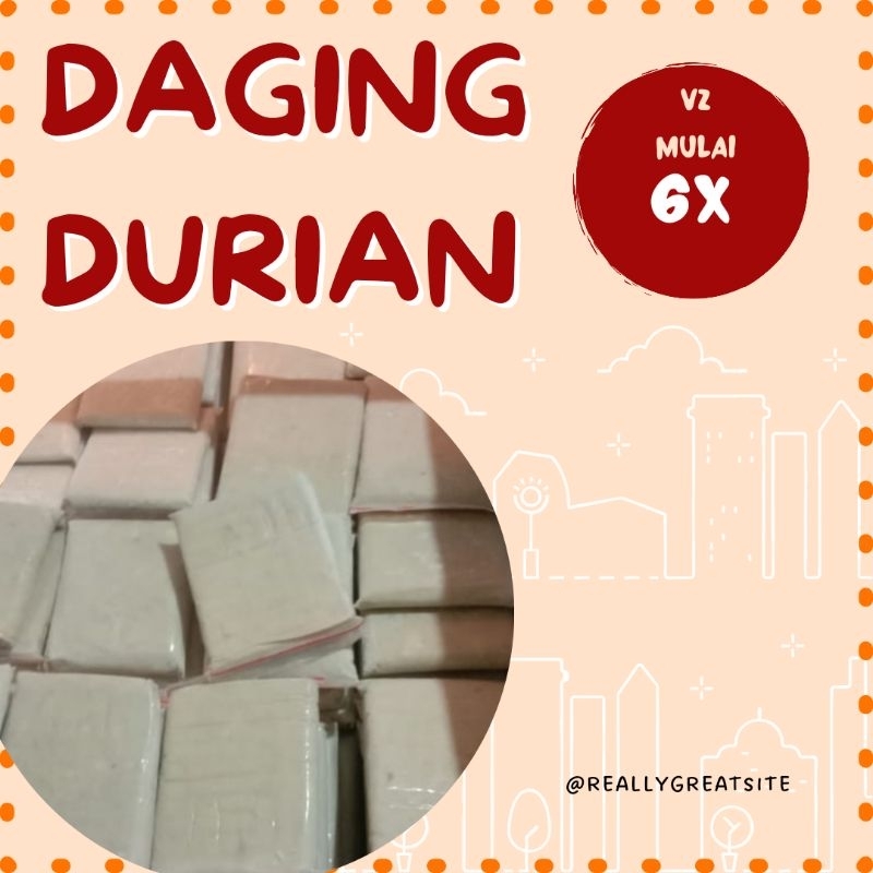 

Daging Durian Berat 1 Kg PREMIUM QUALITY EXPORT Beku Frozen Asli Medan Original
