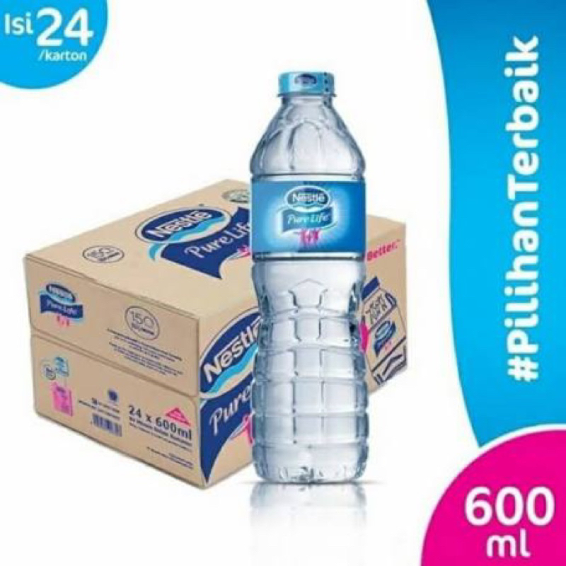 

Nestle Pure Life Air Mineral 600 Ml / 600ml Botol 1 Dus / Karton