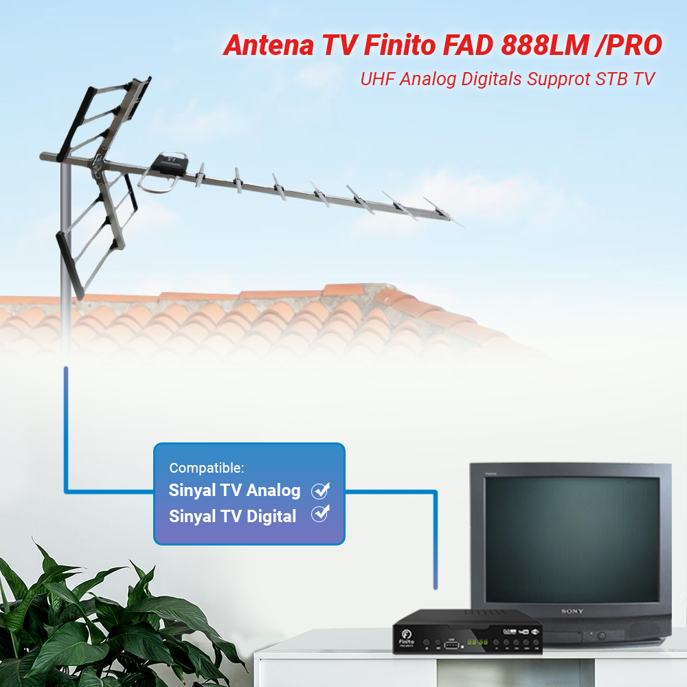 ANTENA TV Digital Remote Controlled Type FAD-888LM