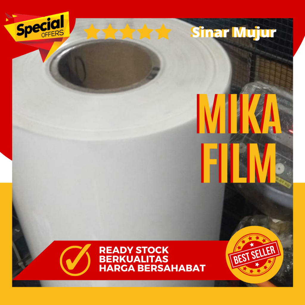 Mika Film Putih Susu 0,10 mm - Dapat 5 Meter
